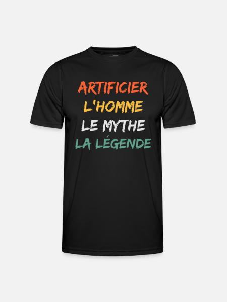 Artificier - T-shirt sport Homme - noir