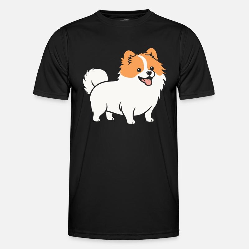 Spitz - Männer Funktions-T-Shirt - Schwarz