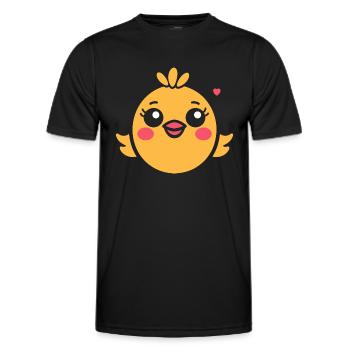 chick - Men's Functional T-Shirt - black - Front - AI Model Male 178 dark (178cm)