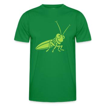 Heuschrecke - Männer Funktions-T-Shirt - Kelly Green - Vorne - AI Model Male 178 dark (178cm)