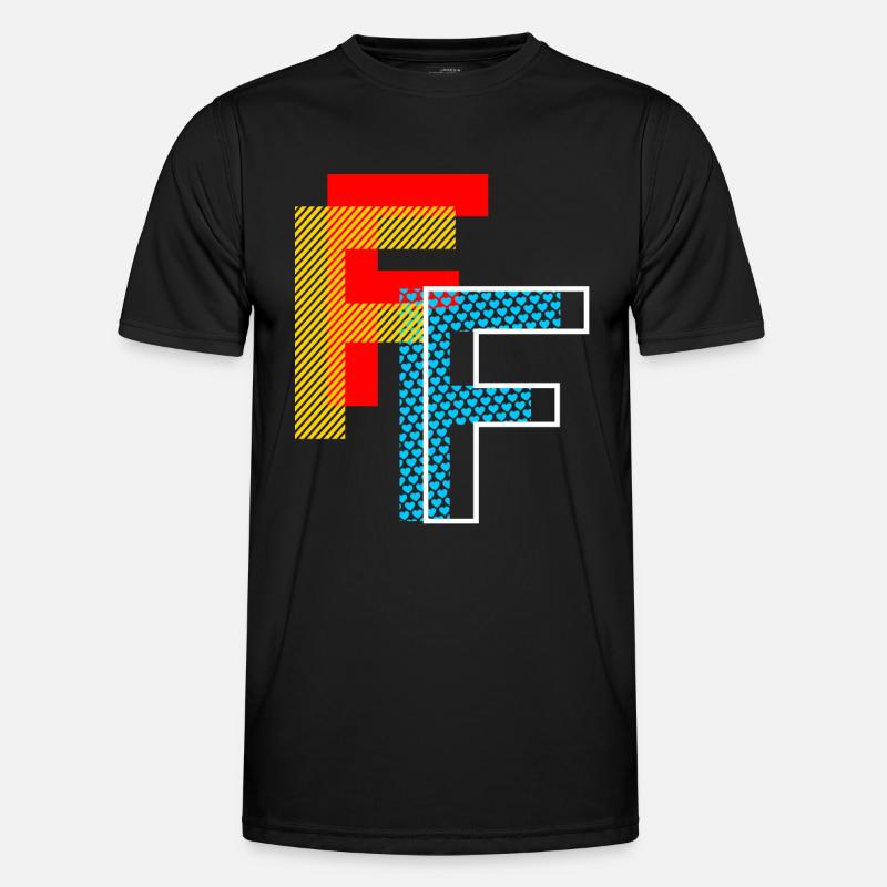 Das F Männer Funktions-T-Shirt
