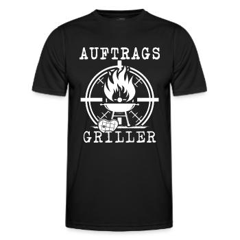 Grillen Auftragsgriller grillt BBQ Grillmaster - Männer Funktions-T-Shirt - Schwarz - Vorne - AI Model Male 178 dark (178cm)