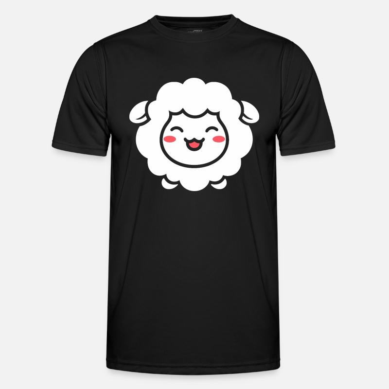 Schaf - Männer Funktions-T-Shirt - Schwarz