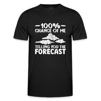 Meteorologist Weather Climate Weather Forecast - Men's Functional T-Shirt - black - Front - AI Model Male 178 dark (178cm)