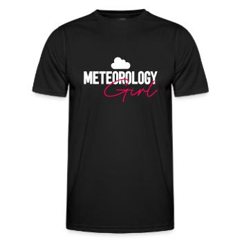Météorologue Météo Climat Prévisions Météo - T-shirt sport Homme - noir - Devant - AI Model Male 178 dark (178cm)