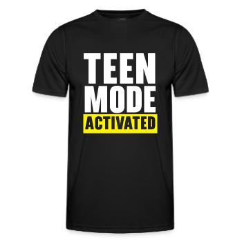 13e anniversaire fête Bday treizième anniversaire - T-shirt sport Homme - noir - Devant - AI Model Male 178 dark (178cm)