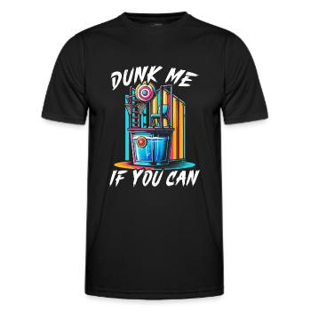 Dunk Tank Carnival Fair Circus - Men's Functional T-Shirt - black - Front - AI Model Male 178 dark (178cm)