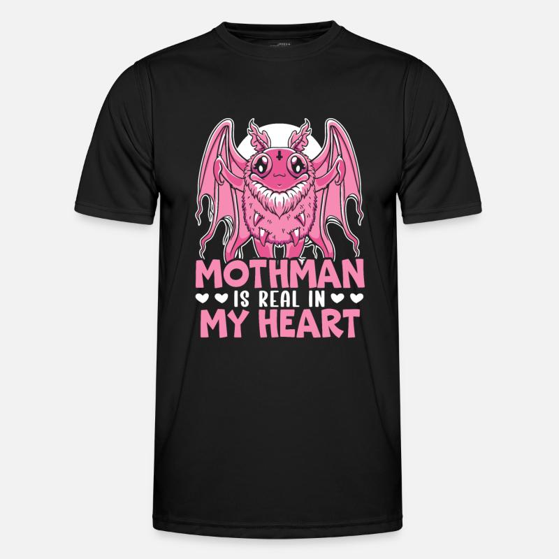 Mothman Lover Mythical Creature Cryptozoology Männer Funktions-T-Shirt