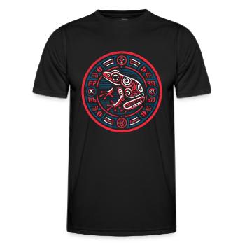 Puerto Rico Flag Country Nationality Pr Boricua - Men's Functional T-Shirt - black - Front - AI Model Male 178 dark (178cm)