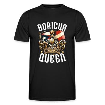 Puerto Rico Flag Country Nationality Pr Boricua - Men's Functional T-Shirt - black - Front - AI Model Male 178 dark (178cm)