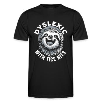 Dyslexia Awareness Month - Men's Functional T-Shirt - black - Front - AI Model Male 178 dark (178cm)