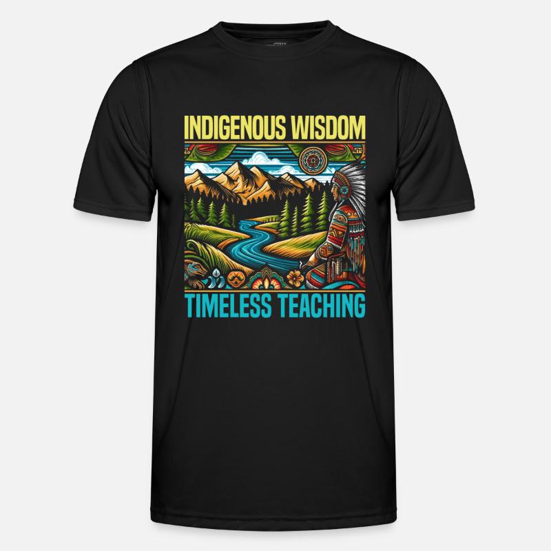 Native American Cherokee-Apache tribe - Men's Functional T-Shirt - black