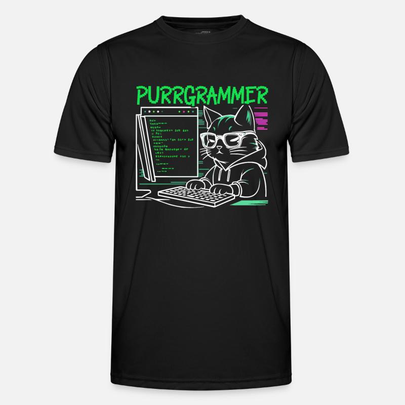 Lustiger Programmierer Programmierer - Männer Funktions-T-Shirt - Schwarz