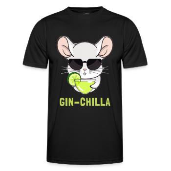 Gin- Gin - Männer Funktions-T-Shirt - Schwarz - Vorne - AI Model Male 178 dark (178cm)