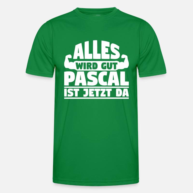 Alles wird gut Pascal ist jetzt da Männer Funktions-T-Shirt