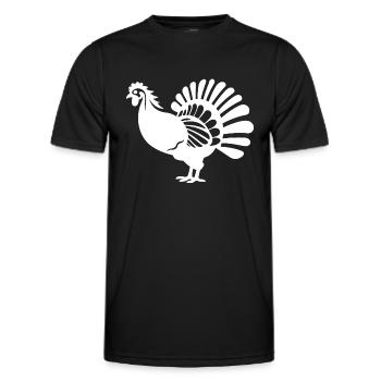 dindons - T-shirt sport Homme - noir - Devant - AI Model Male 178 dark (178cm)