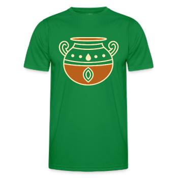 Pottery - Men's Functional T-Shirt - kelly green - Front - AI Model Male 178 dark (178cm)
