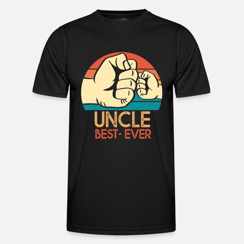 Gift uncle uncle best ever uncle uncle - Men's Functional T-Shirt - black