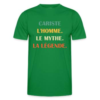 cariste - T-shirt sport Homme - vert - Devant - AI Model Male 178 dark (178cm)