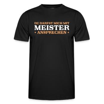 Meisterprüfung bestanden Meister - Männer Funktions-T-Shirt - Schwarz - Vorne - AI Model Male 178 dark (178cm)