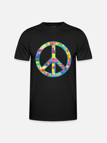 Peace / peace symbol - Men's Functional T-Shirt - black