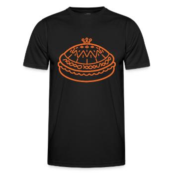 Pfannkuchen - Männer Funktions-T-Shirt - Schwarz - Vorne - AI Model Male 178 dark (178cm)
