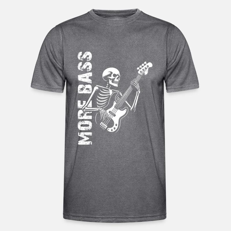 Plus Basse - Skeleton avec Basse T-shirt sport Homme