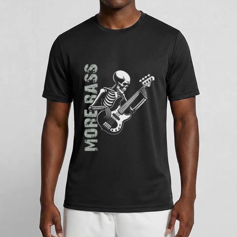 Plus Basse - Skeleton avec Basse T-shirt sport Homme