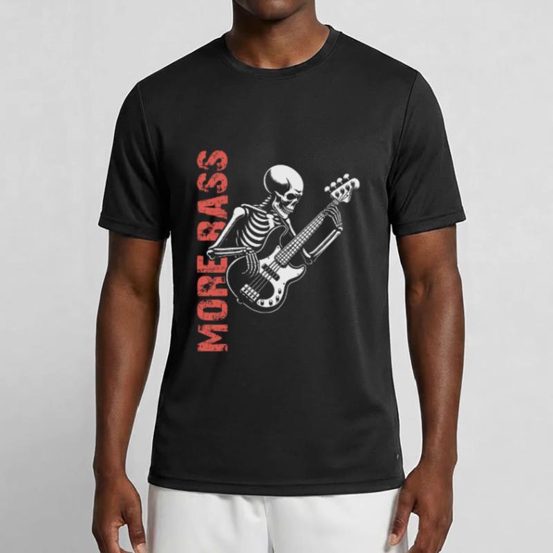 Plus Basse - Skeleton avec Basse T-shirt sport Homme