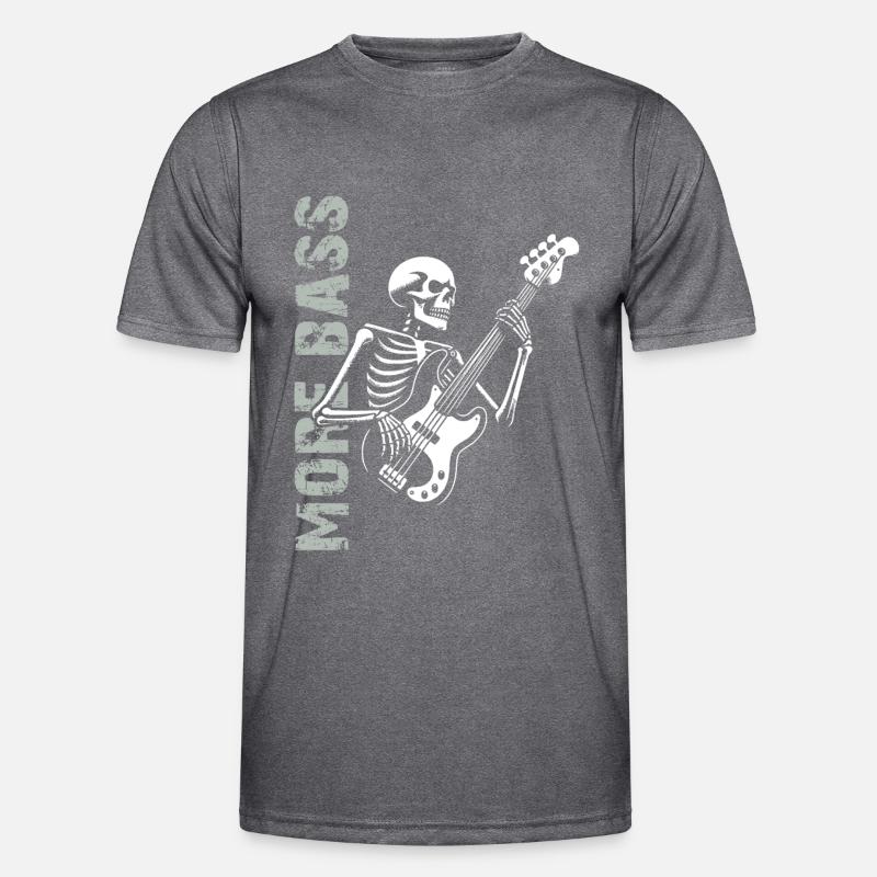 Plus Basse - Skeleton avec Basse T-shirt sport Homme