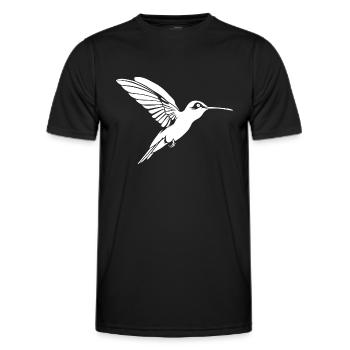 colibri - T-shirt sport Homme - noir - Devant - AI Model Male 178 dark (178cm)