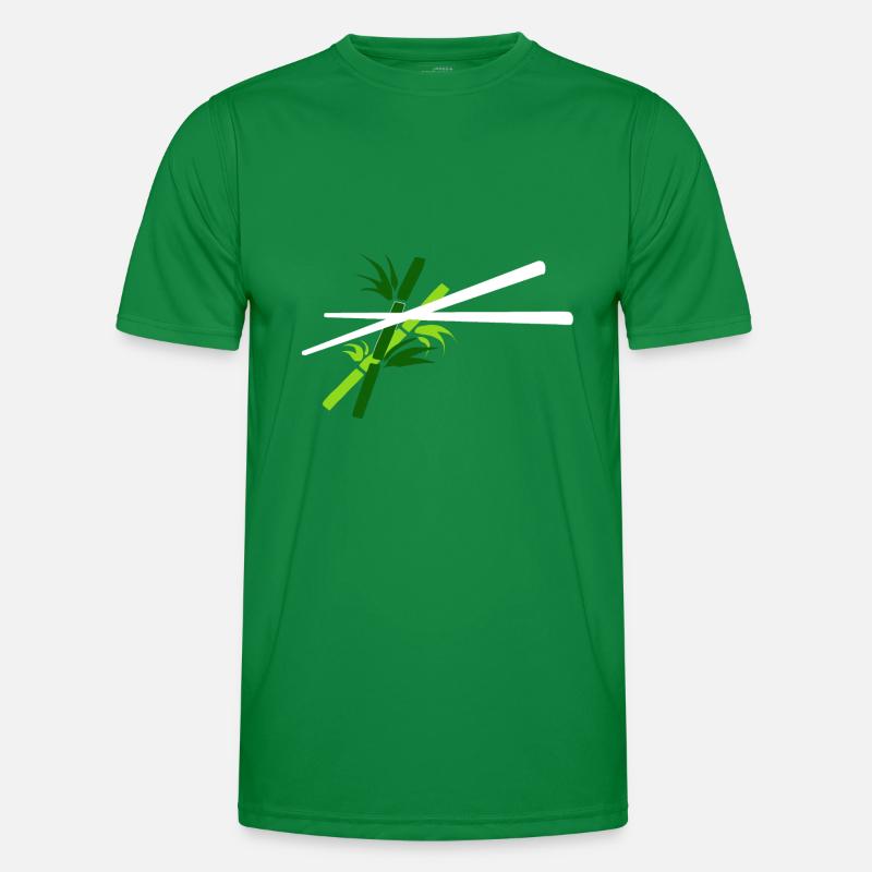 Essstäbchen mit Bambus Hintergrund - chopsticks Männer Funktions-T-Shirt