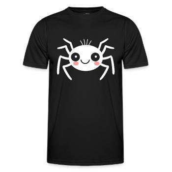 Spinne - Männer Funktions-T-Shirt - Schwarz - Vorne - AI Model Male 178 dark (178cm)