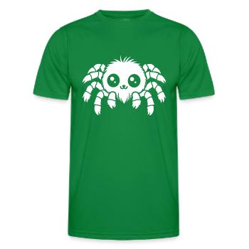spider - Men's Functional T-Shirt - kelly green - Front - AI Model Male 178 dark (178cm)