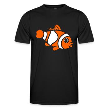 Clownfisch - Männer Funktions-T-Shirt - Schwarz - Vorne - AI Model Male 178 dark (178cm)