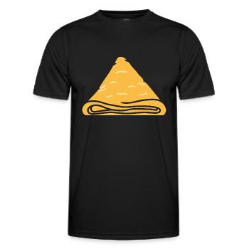 Crêpes Bretagne humour crêpe - T-shirt sport Homme - noir - Devant - AI Model Male 178 dark (178cm)
