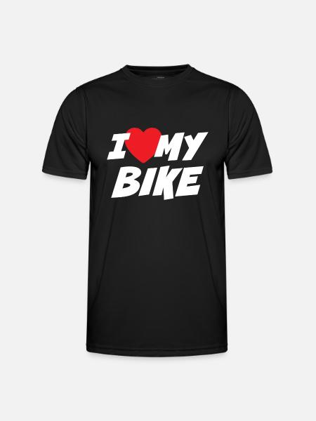 J’aime mon vélo - T-shirt sport Homme - noir