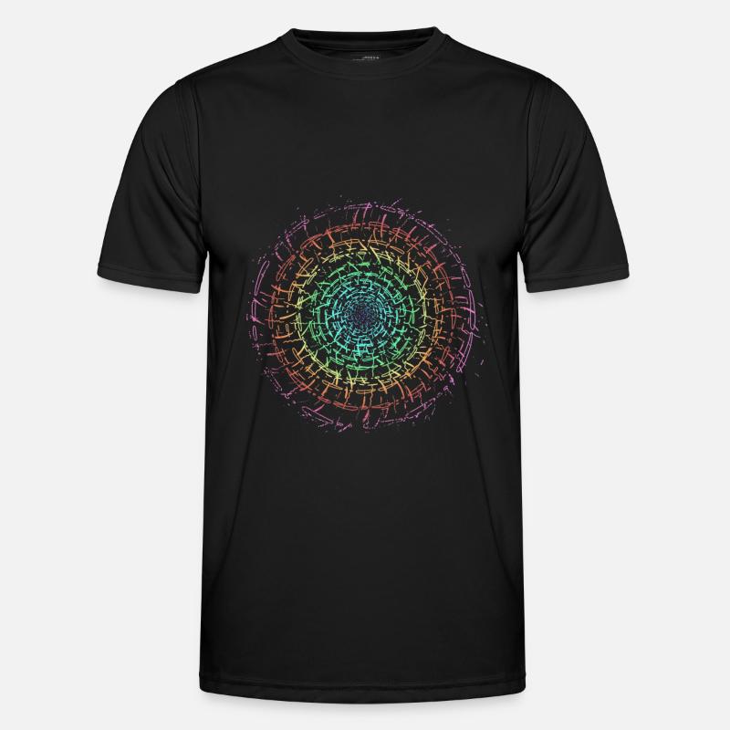 Selbst gestalten Regenbogen Kreisel Hintergrund Männer Funktions-T-Shirt