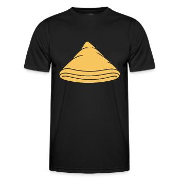 Crêpes Bretagne humour crêpe - T-shirt sport Homme - noir - Devant - AI Model Male 178 dark (178cm)