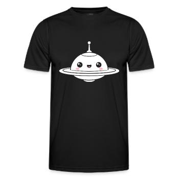 soucoupe volante - T-shirt sport Homme - noir - Devant - AI Model Male 178 dark (178cm)