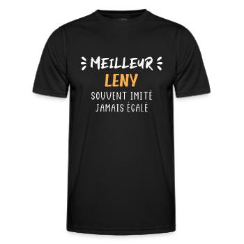 Souvent imité jamais égalé meilleur LENY - T-shirt sport Homme - noir - Devant - AI Model Male 178 dark (178cm)