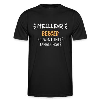 Berger - T-shirt sport Homme - noir - Devant - AI Model Male 178 dark (178cm)