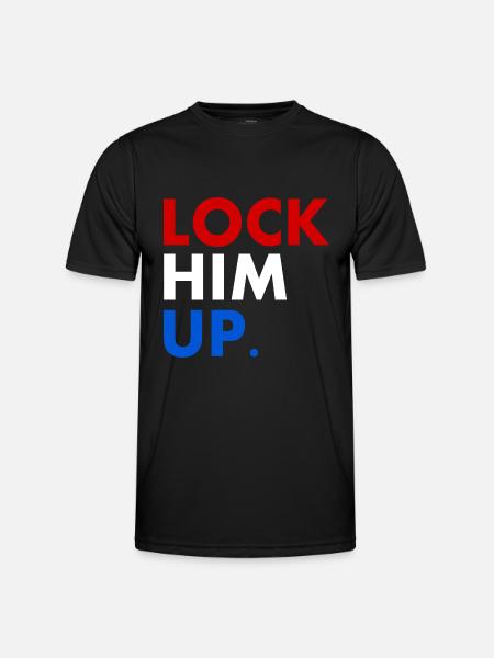 Lock him up - Men's Functional T-Shirt - black