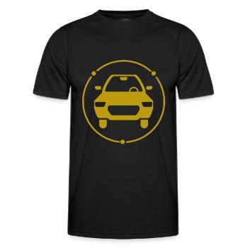 Car - Classic Car - Nostalgic Vehicles - Men's Functional T-Shirt - black - Front - AI Model Male 178 dark (178cm)