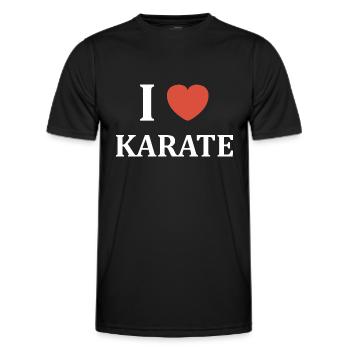 Karate - Männer Funktions-T-Shirt - Schwarz - Vorne - AI Model Male 178 dark (178cm)