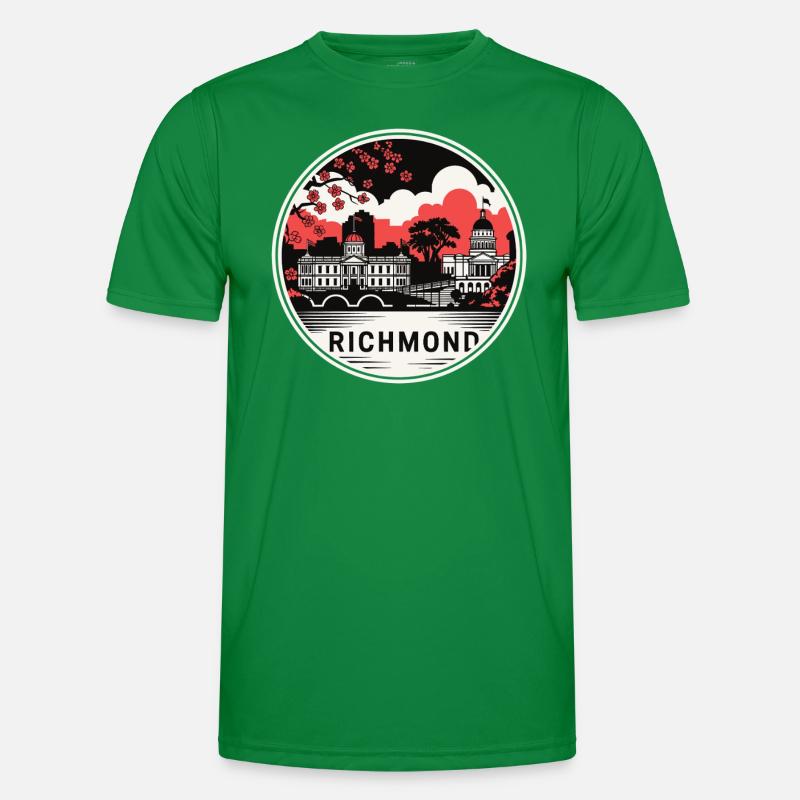 Richmond City Virginia USA Männer Funktions-T-Shirt