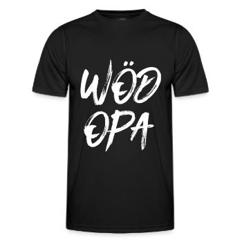 Wöd Opa Österreich Oma tolle Oma beste Oma - Männer Funktions-T-Shirt - Schwarz - Vorne - AI Model Male 178 dark (178cm)