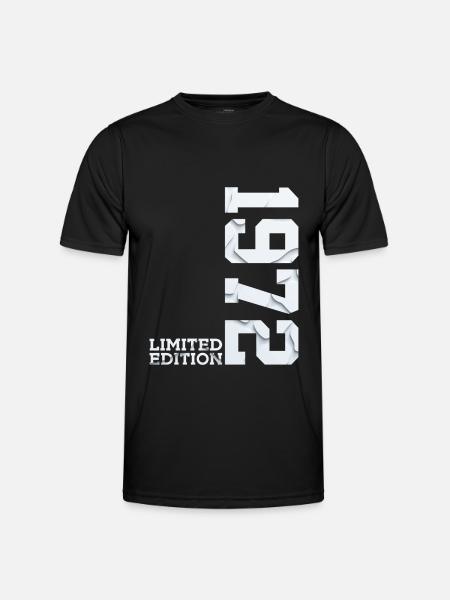54TH BIRTHDAY LIMITED EDITION 1972 - Men's Functional T-Shirt - black