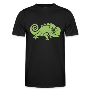 chameleon - Men's Functional T-Shirt - black - Front - AI Model Male 178 dark (178cm)