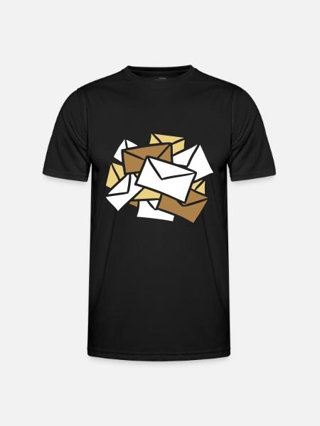 News Letters Mail mail - Men's Functional T-Shirt - black